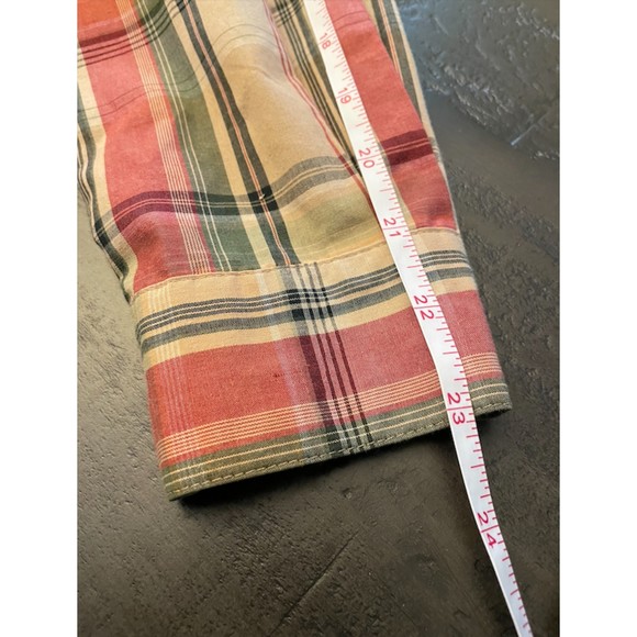 Southern Lady Button Up Long Sleeve Plaid Shirt - Sz M - Picture 7 of 7